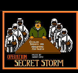 Operation Secret Storm (USA) (Unl) Title Screen